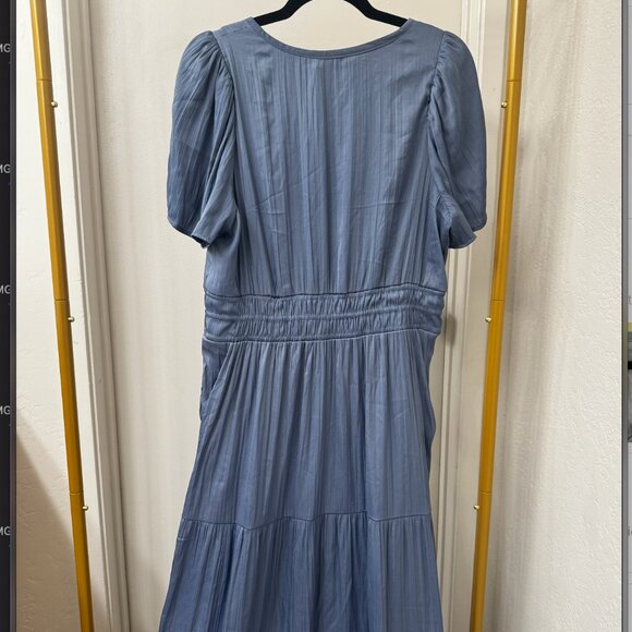 Anthropologie Somerset Maxi Dress in Slate (L) - Picture 4 of 5